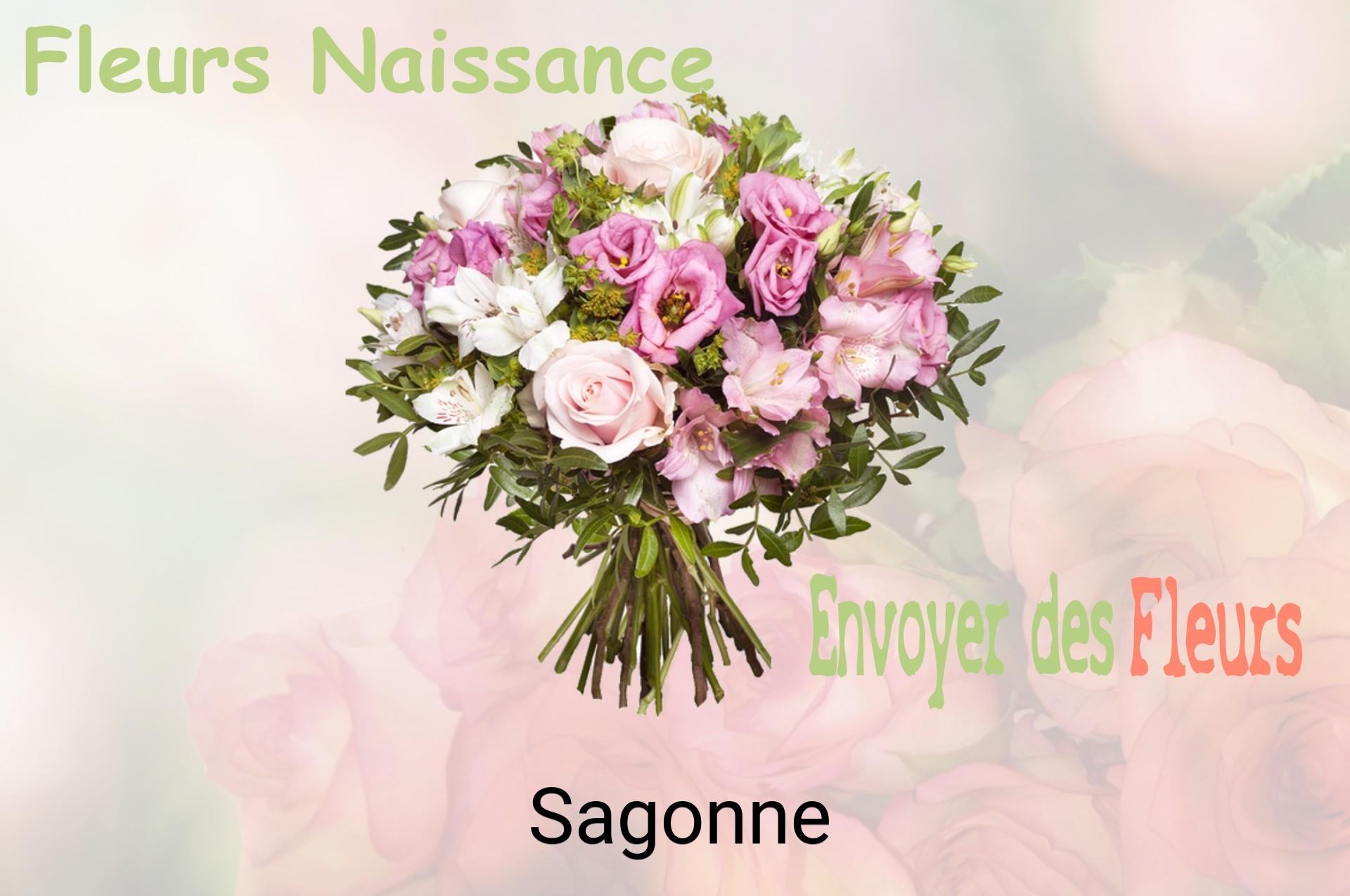 Bouquet de fleurs de naissance livré à Sagonne